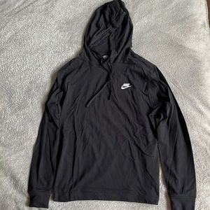 Nike Men’s lightweight hoodie; EXCELLENT Condition; black; Men’s Small